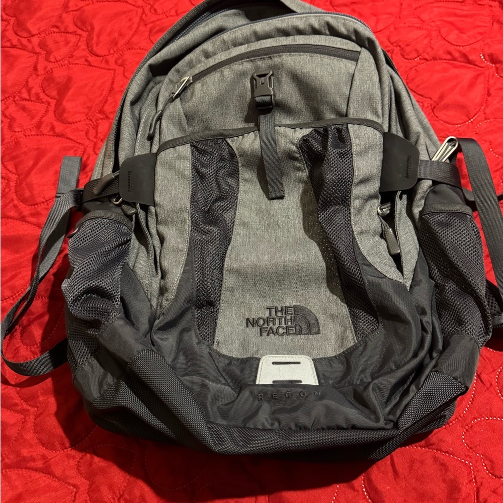 The North Face Reacon Charcoal and Black Backpack